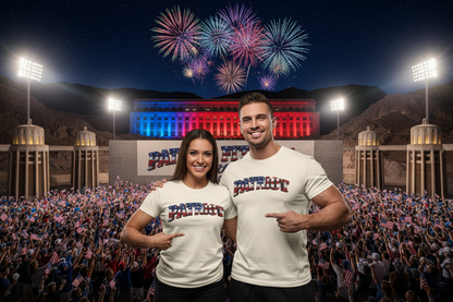 PATRIOT T-Shirt | American Flag 3D Stars & Stripes Graphic Tee