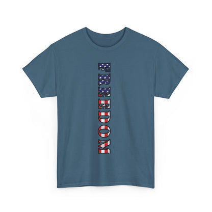 Freedom Patriotic T-Shirt - Red White Blue - American Flag Tee - Unisex S-5XL