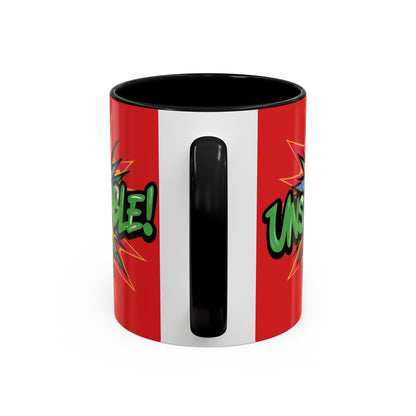 Unstoppable! Motivational Mug - Vibrant Red Design - 11oz/15oz