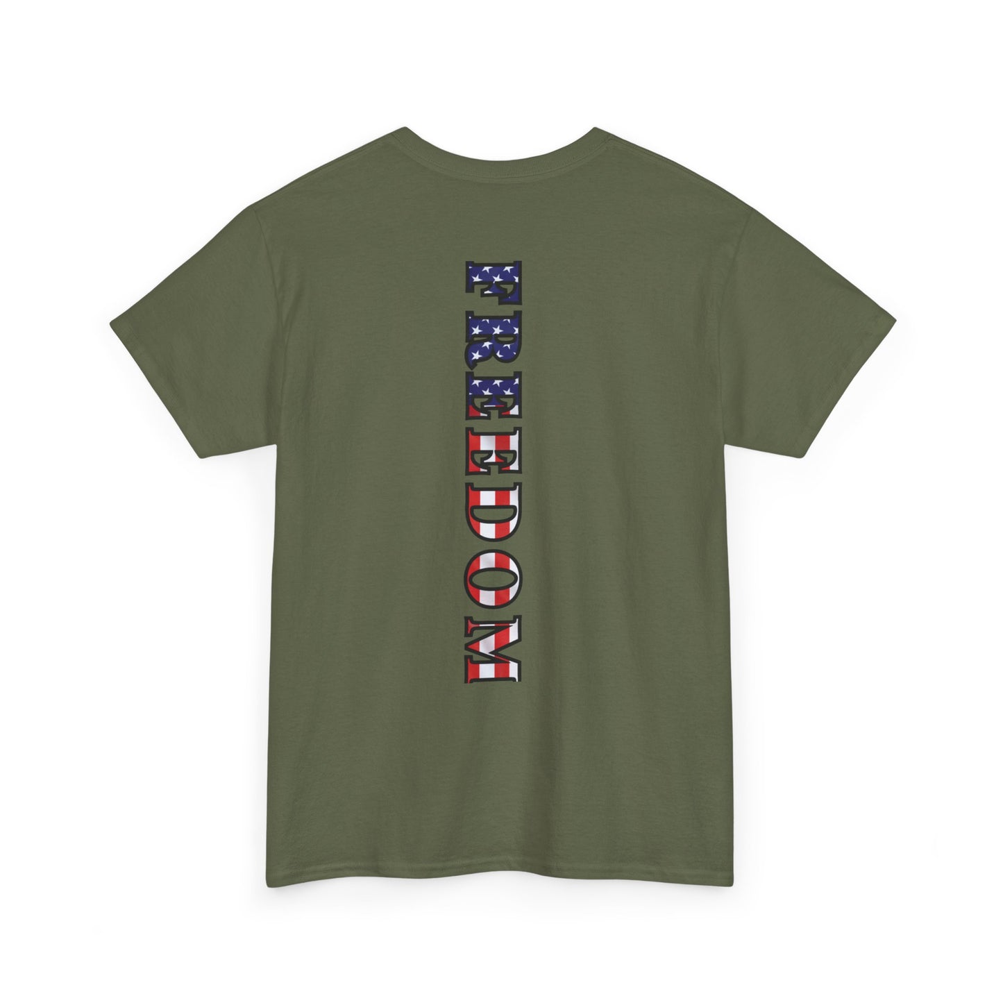 Freedom Patriotic T-Shirt - Red White Blue - American Flag Tee - Unisex S-5XL