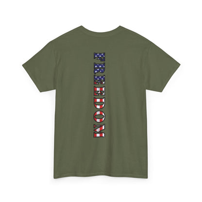 Freedom Patriotic T-Shirt - Red White Blue - American Flag Tee - Unisex S-5XL