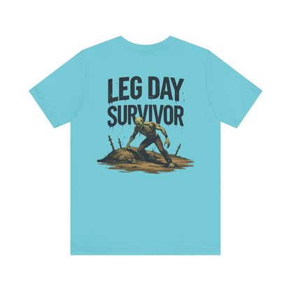 Leg Day Survivor Tee, Fitness Shirt, Workout Apparel, Gym Gift, Unisex Graphic Tee