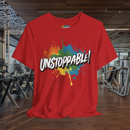 Unstoppable Design Tee - Vintage  Retro  Unisex  Tee - Classic  T-Shirt - Graphic Tee - Casual  Shirt - Short  Sleeve  Shirt