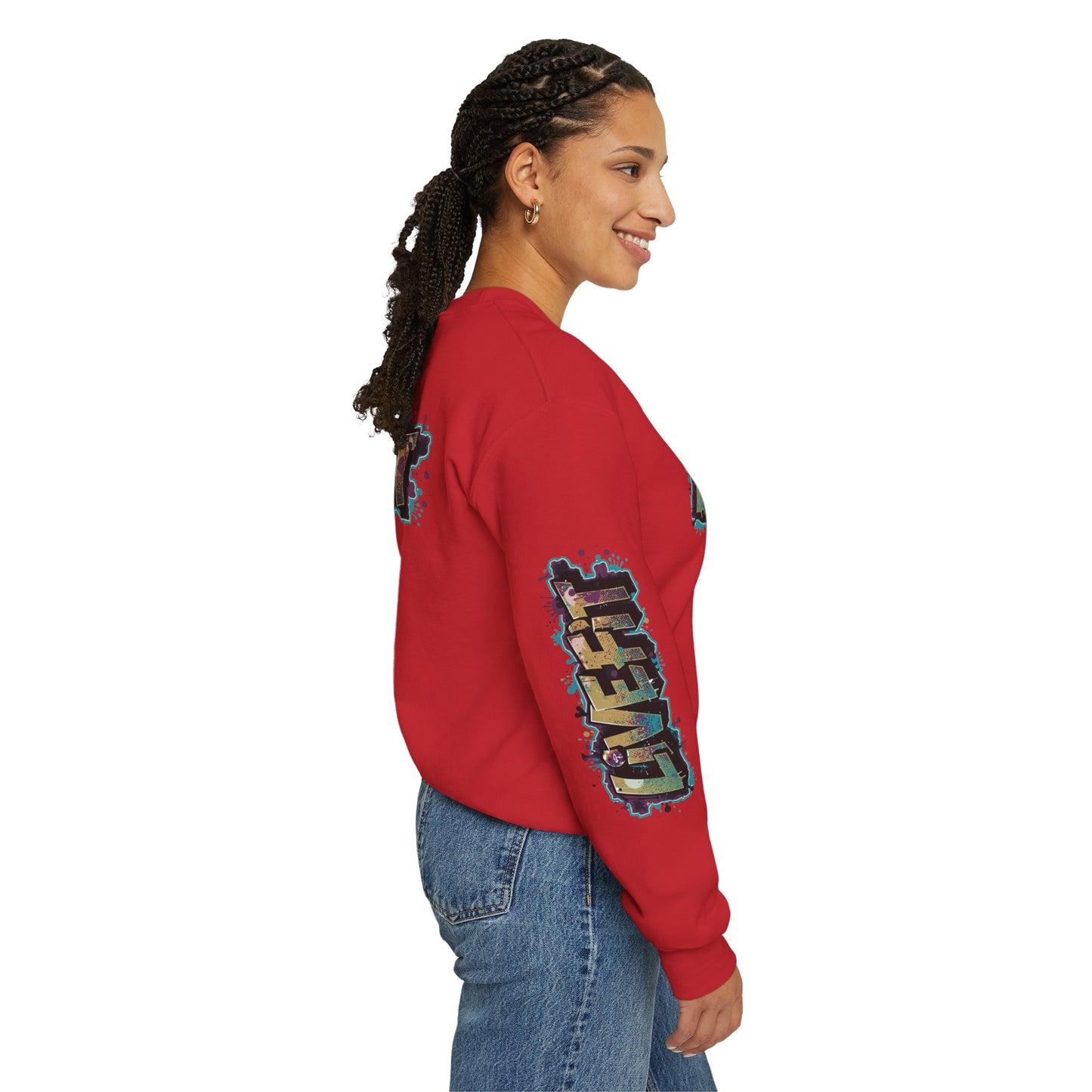 Live Fit Crewneck Sweatshirt - Trendy Fitness Apparel -  Unisex Casual Wear -  Sports Gift -  Workout Fashion -  Street Style Sweatshirt -