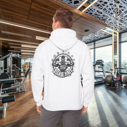 Unisex - Muscles Loading…Please Wait - Heavy Blend™ Hooded Sweatshirt - Motivational Fitness Hoodie - Workout Sweatshirt - Gym Apparel - Inspirational Gift - Holiday Gift