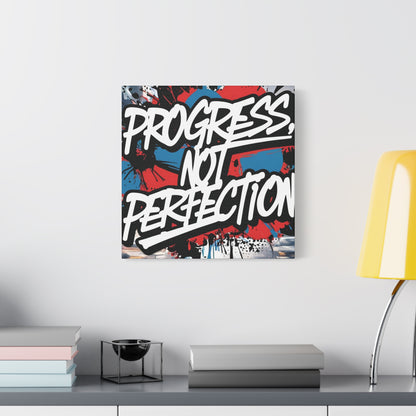 💥 Motivational 💥 Uplifting 💥 Canvas Art  💥 Progress Not Perfection Print  💥 Positive Vibe Décor  💥 Eco-Friendly  UL- Certified  Inks 💥 Gift  Giving 💥 Horizontal Is In A Different Listing 💥