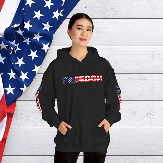 Patriotic Freedom Hoodie - Unisex American Flag Sweatshirt - Red White and Blue - Comfortable Pullover for Celebrations -  Perfect for Independence Day -  Gift [...]