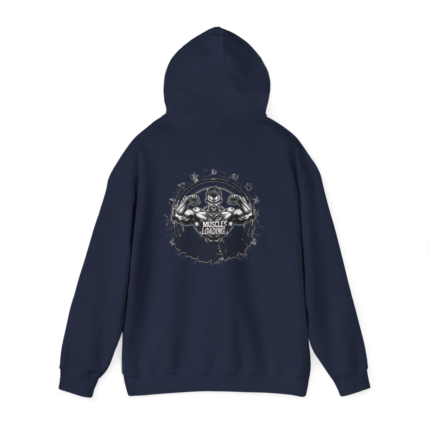 Unisex - Muscles Loading…Please Wait - Heavy Blend™ Hooded Sweatshirt - Motivational Fitness Hoodie - Workout Sweatshirt - Gym Apparel - Inspirational Gift - Holiday Gift