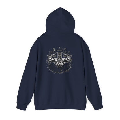 Unisex - Muscles Loading…Please Wait - Heavy Blend™ Hooded Sweatshirt - Motivational Fitness Hoodie - Workout Sweatshirt - Gym Apparel - Inspirational Gift - Holiday Gift