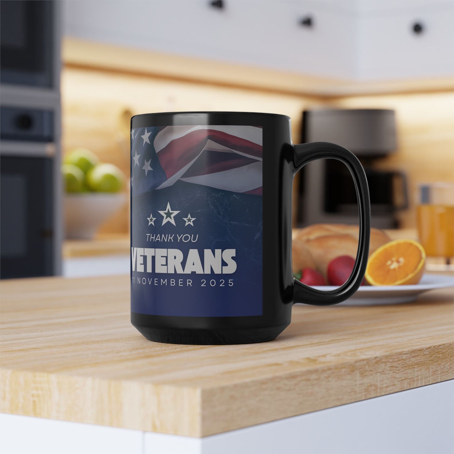 Veterans Day - Thank You Mug — American Flag Tribute (11oz/15oz)