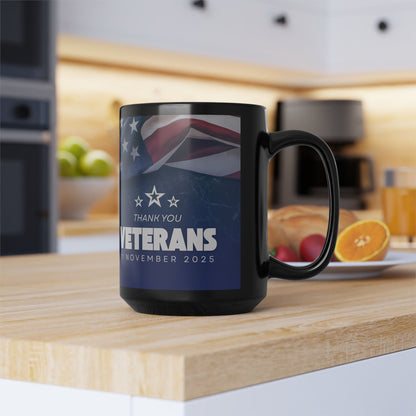 Veterans Day - Thank You Mug — American Flag Tribute (11oz/15oz)