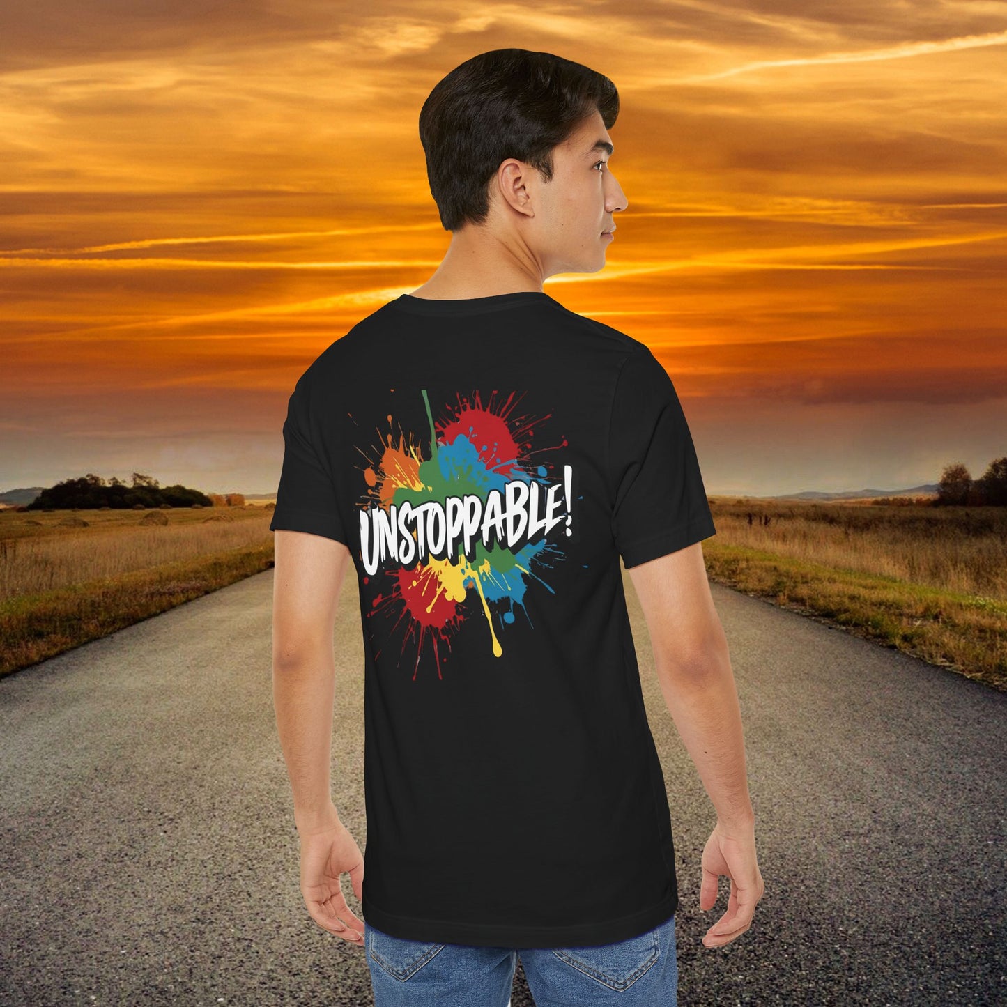 Unstoppable Design Tee - Vintage  Retro  Unisex  Tee - Classic  T-Shirt - Graphic Tee - Casual  Shirt - Short  Sleeve  Shirt