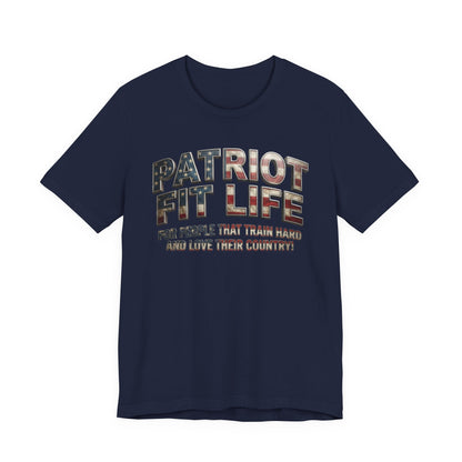 Patriot Fit Life Tee — American Flag Fitness Workout T-Shirt