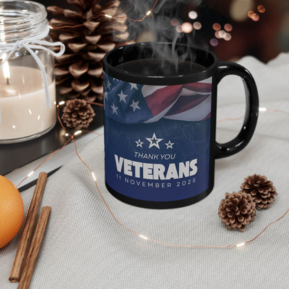 Veterans Day - Thank You Mug — American Flag Tribute (11oz/15oz)