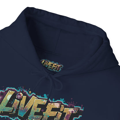 Live Fit Hoodie - Unisex Heavy Blend Sweatshirt - Fitness Enthusiasts -  Gym Wear - Workout Apparel -  Active Lifestyle -  Gift for Him/Her -