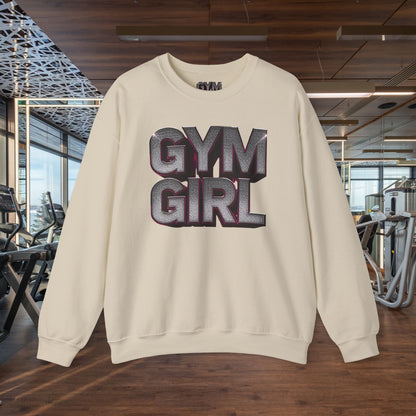 Gym Girl Crewneck Sweatshirt - Stylish Fitness Apparel - Women's Workout Sweatshirt - S-4XL