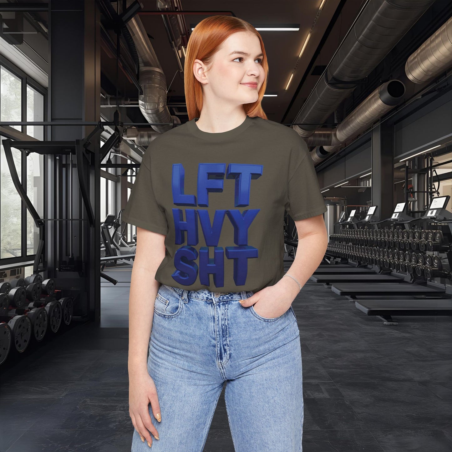 LFT HVY SHT - Lift Heavy Shit - Bold 3D Gym Tee - Fitness