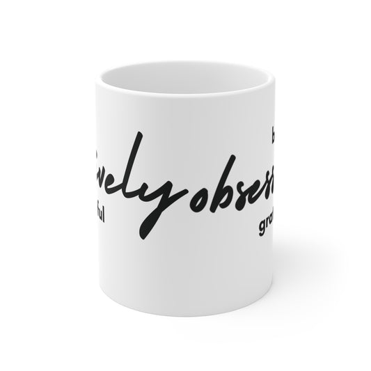 Gratefulness Mug - Be Obsessively Grateful Coffee Cup, Inspirational Gift for Friends, Motivational Drinkware, Cozy Home Decor, [...]