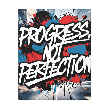 💥 Motivational 💥 Uplifting 💥 Canvas Art  💥 Progress Not Perfection Print  💥 Positive Vibe Décor  💥 Eco-Friendly  UL- Certified  Inks 💥 Gift  Giving 💥 Horizontal Is In A Different Listing 💥