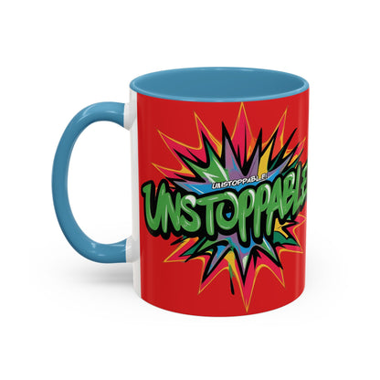 Unstoppable! Motivational Mug - Vibrant Red Design - 11oz/15oz