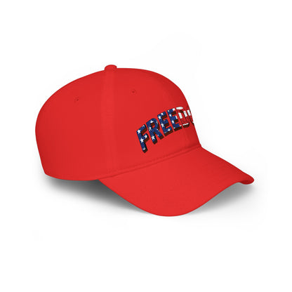 FREEDOM Dad Hat | Patriotic USA Flag Stars & Stripes Baseball Cap