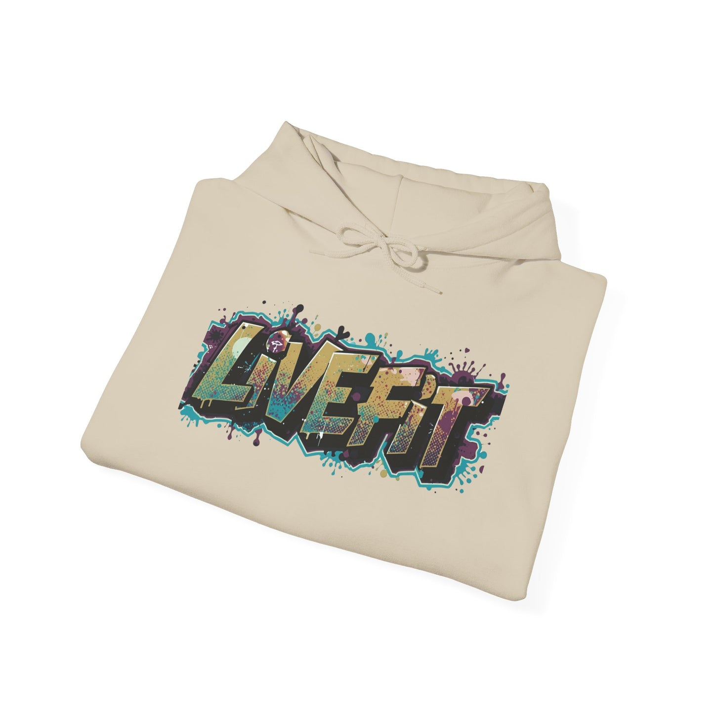 Live Fit Hoodie - Unisex Heavy Blend Sweatshirt - Fitness Enthusiasts -  Gym Wear - Workout Apparel -  Active Lifestyle -  Gift for Him/Her -