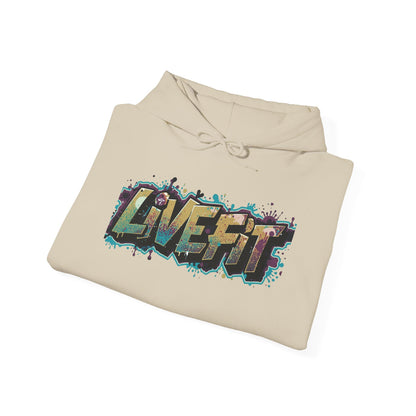 Live Fit Hoodie - Unisex Heavy Blend Sweatshirt - Fitness Enthusiasts -  Gym Wear - Workout Apparel -  Active Lifestyle -  Gift for Him/Her -