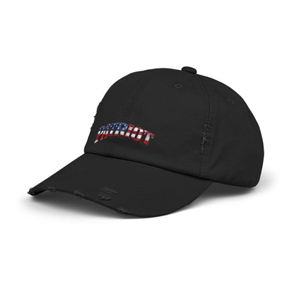 PATRIOT Distressed Dad Hat | American Flag Stars & Stripes Baseball Cap