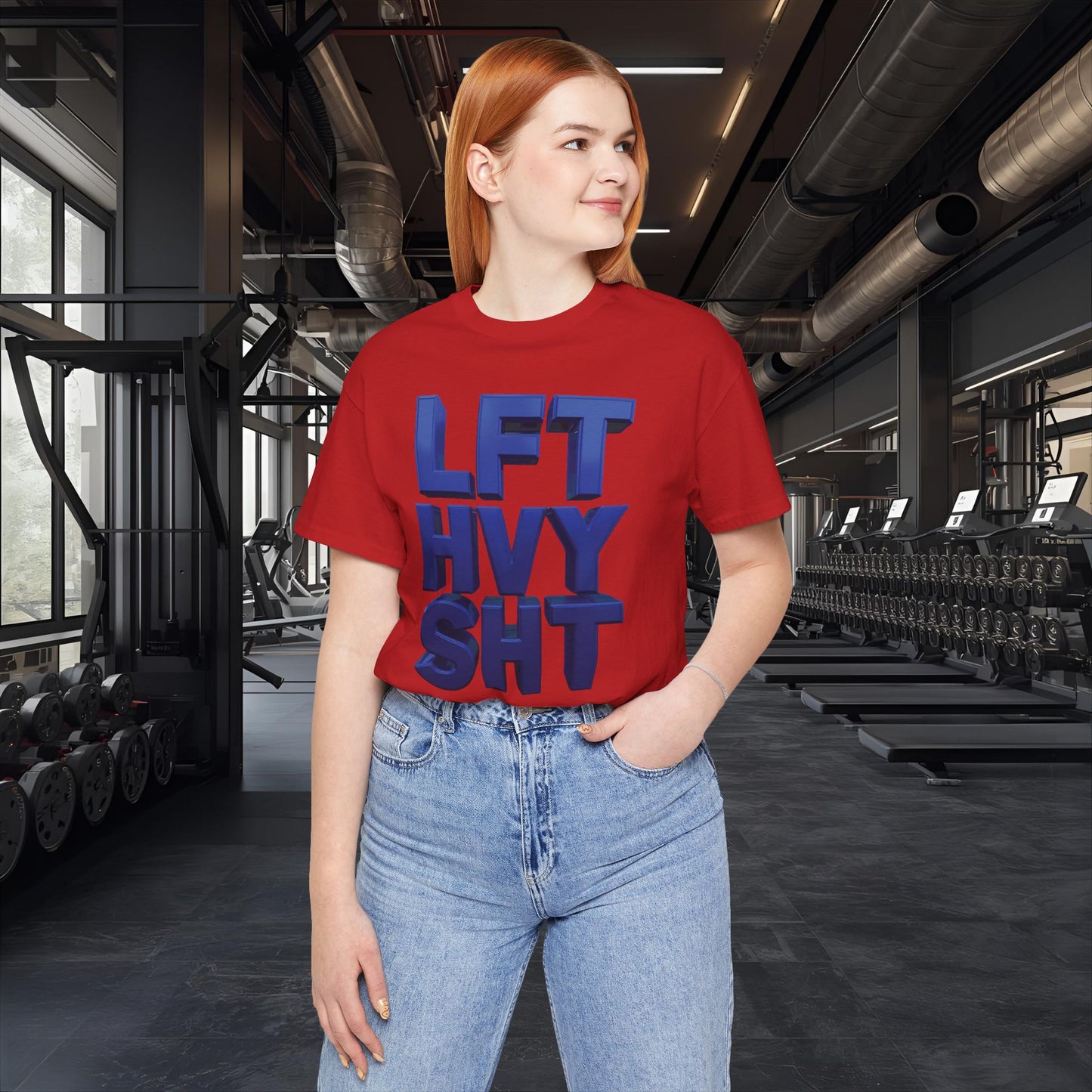 LFT HVY SHT - Lift Heavy Shit - Bold 3D Gym Tee - Fitness
