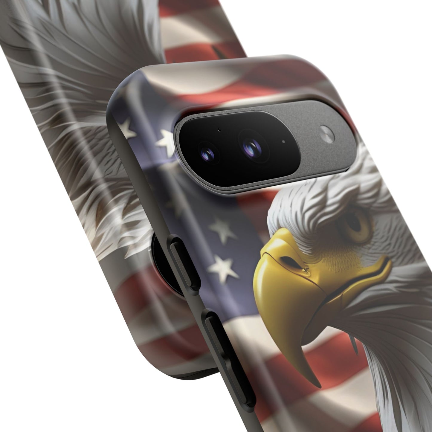 Tough Phone Cases - Patriotic - American Flag Eagle Design - Red White & Blue - Multiple Sizes -