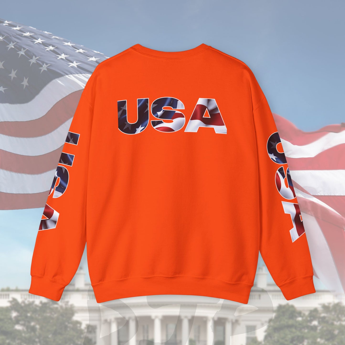 Patriotic USA Crewneck Sweatshirt - Unisex Heavy Blend - American Pride - National Pride Gift - S-5XL