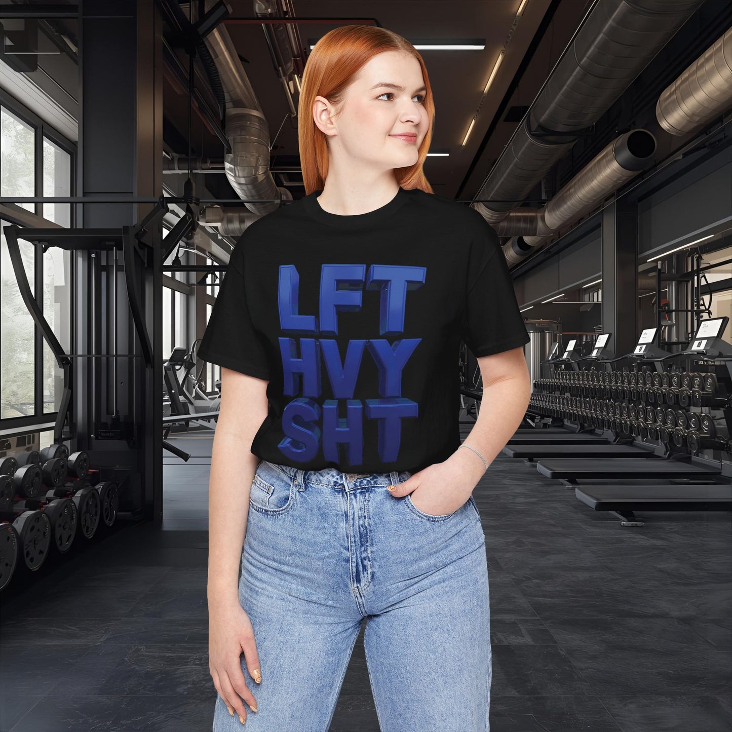 LFT HVY SHT - Lift Heavy Shit - Bold 3D Gym Tee - Fitness
