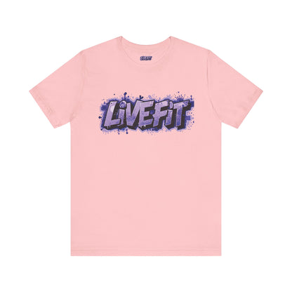 Live Fit Unisex Tee -  Fitness Shirt -  Motivational Graphic Tee -  Workout Apparel -  Casual Wear -  Gift for Gym Lovers -  Active Lifestyle -