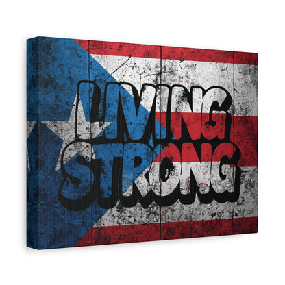 Gallery Wrapped - Puerto Rico Flag -  Matte Canvas Wall Art - Inspirational Decor - Home Wall Decor -