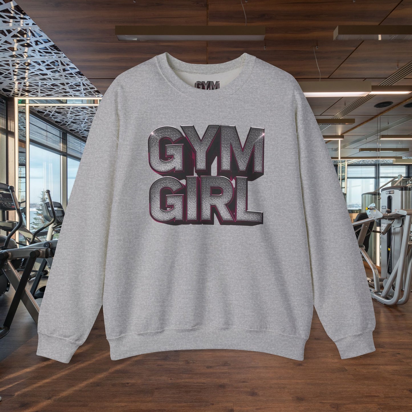 Gym Girl Crewneck Sweatshirt - Stylish Fitness Apparel - Women's Workout Sweatshirt - S-4XL