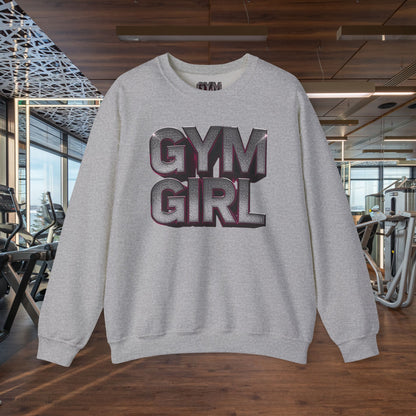 Gym Girl Crewneck Sweatshirt - Stylish Fitness Apparel - Women's Workout Sweatshirt - S-4XL