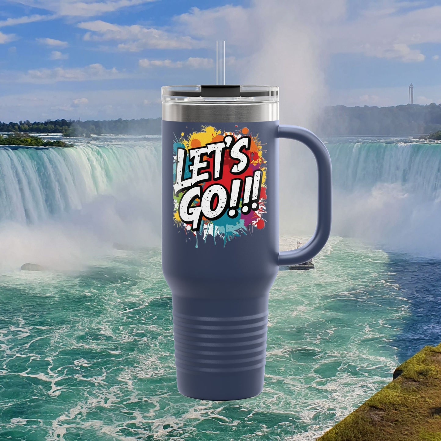 💥 Vibrant   💥 Stylish    💥 Motivational     💥 Insulated   💥 Stainless Steel   💥 Travel Mug  40oz    💥  Let's Do This!  💥 Inspiring Print   💥 Hot or Cold   💥 Birthday Gift 💥 Holiday Gift   💥Graduation Gift   💥 Dishwasher Safe Top Rack 💥