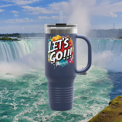 💥 Vibrant   💥 Stylish    💥 Motivational     💥 Insulated   💥 Stainless Steel   💥 Travel Mug  40oz    💥  Let's Do This!  💥 Inspiring Print   💥 Hot or Cold   💥 Birthday Gift 💥 Holiday Gift   💥Graduation Gift   💥 Dishwasher Safe Top Rack 💥