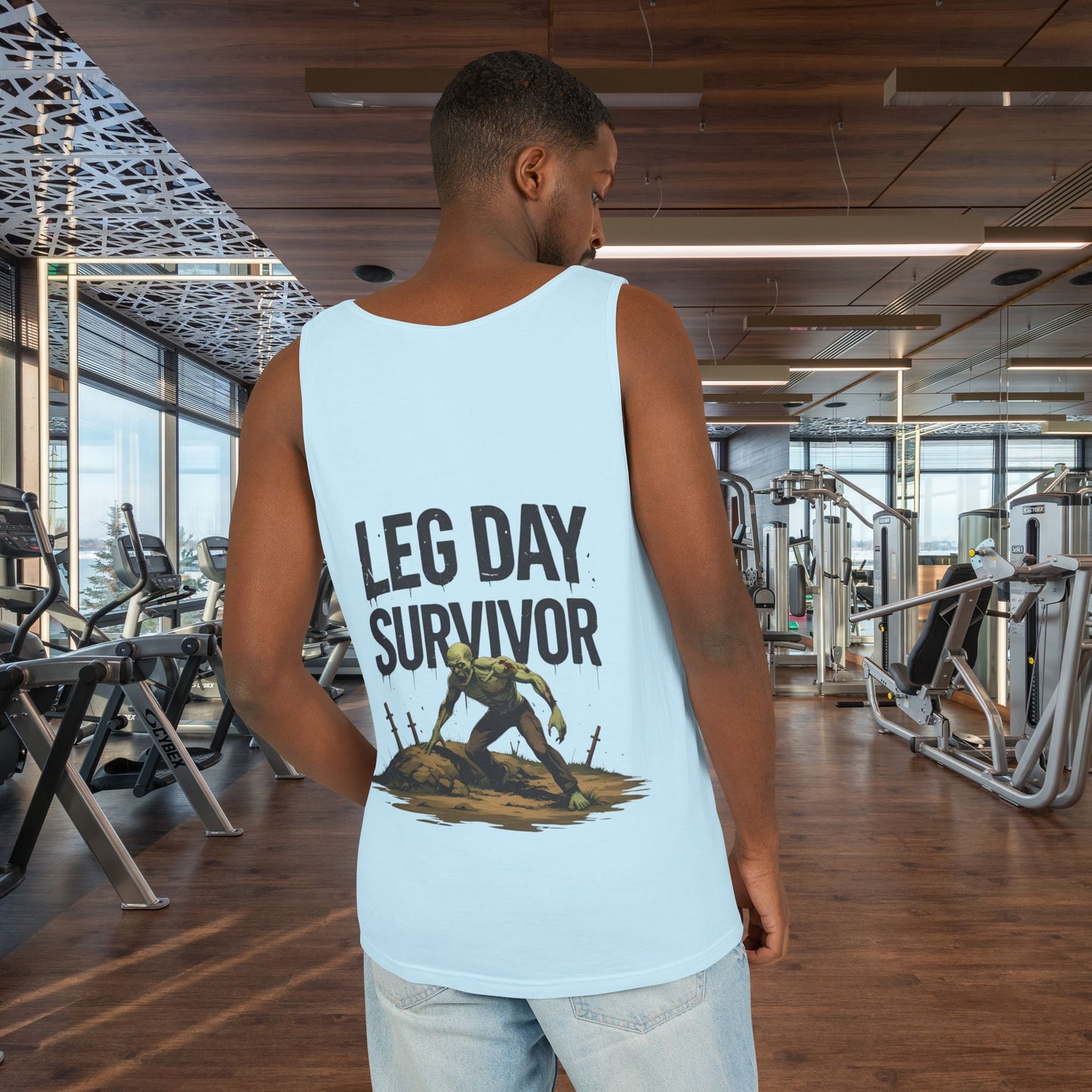 Leg Day Survivor Tank Top - Unisex Fitness Apparel, Gym Gear, Workout Clothing, Workout Gift, Funny Fitness Tee