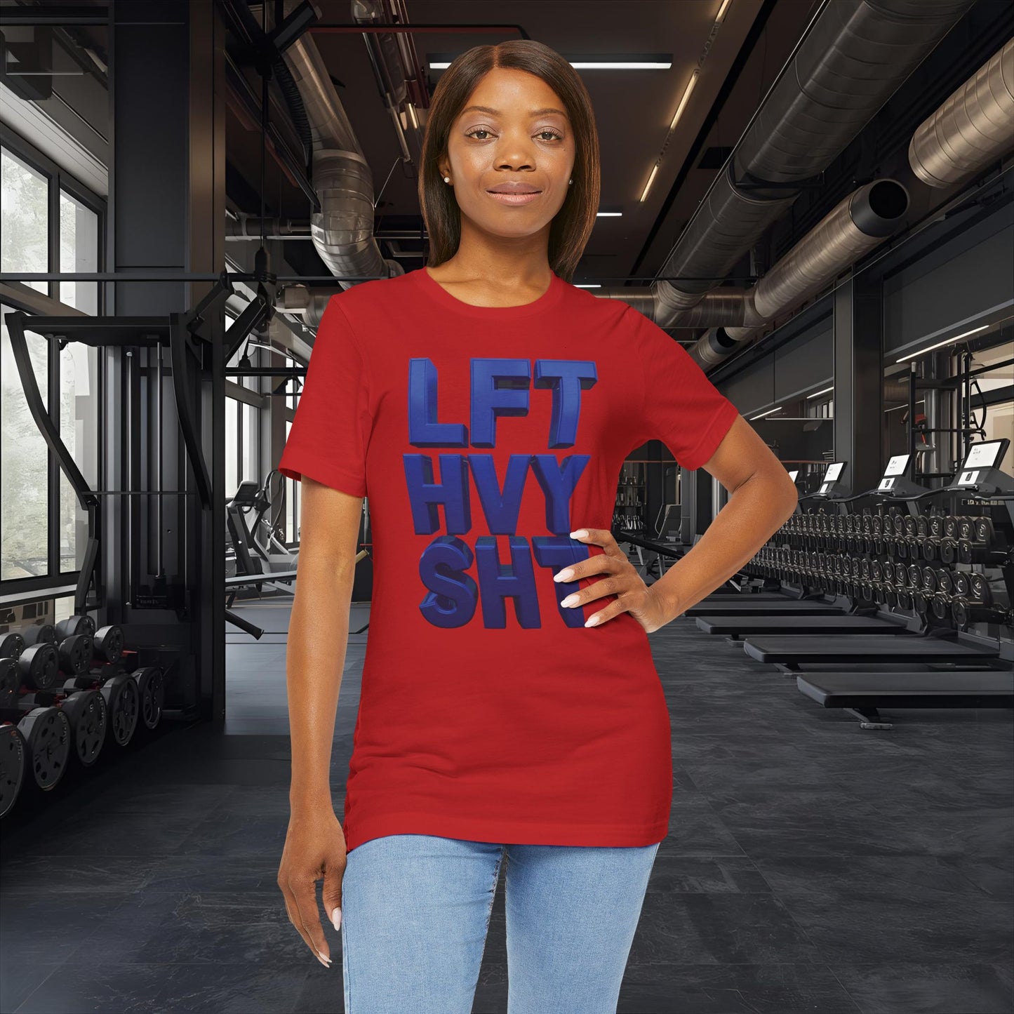 LFT HVY SHT - Lift Heavy Shit - Bold 3D Gym Tee - Fitness