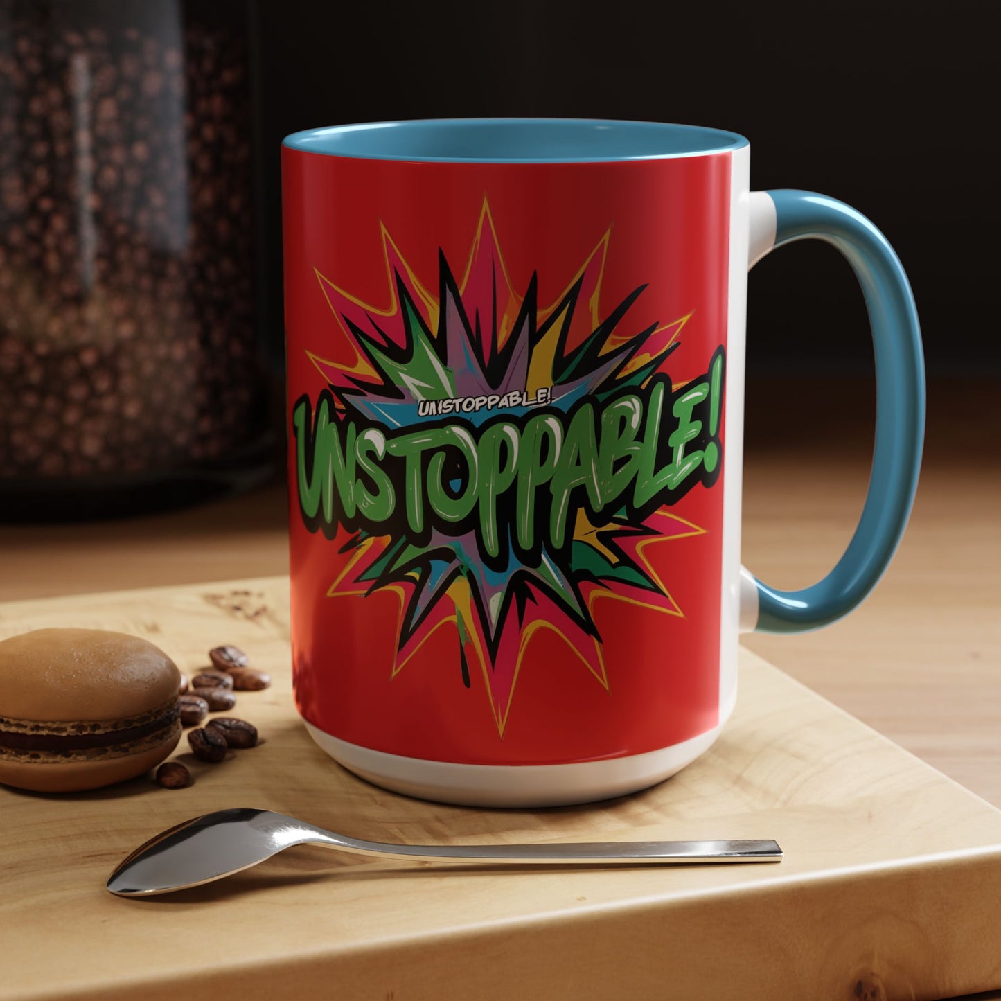 Unstoppable! Motivational Mug - Vibrant Red Design - 11oz/15oz