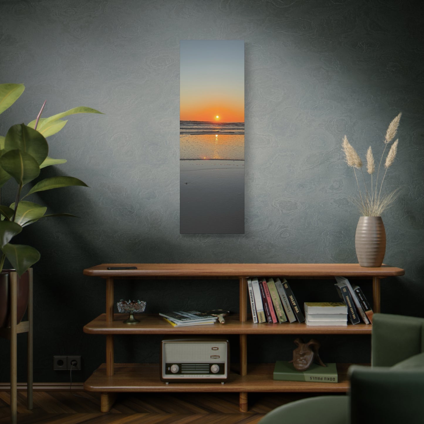 Stunning Sunset Beach Canvas Print, Ocean Decor, Wall Art, Home Decor, Coastal Artwork for Living Room
