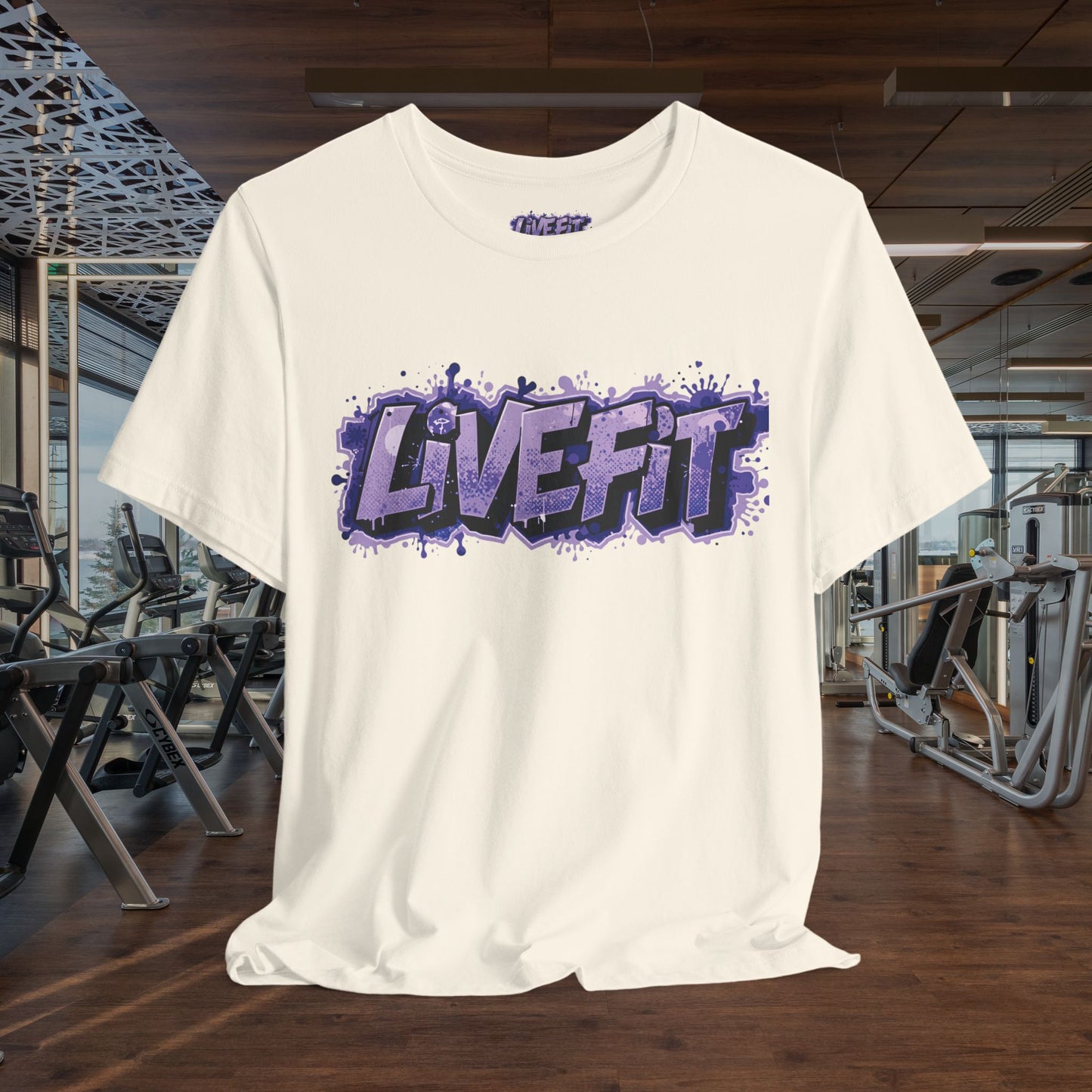 Live Fit Unisex Tee -  Fitness Shirt -  Motivational Graphic Tee -  Workout Apparel -  Casual Wear -  Gift for Gym Lovers -  Active Lifestyle -