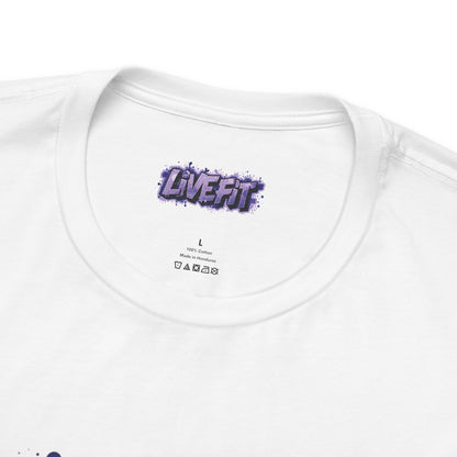 Live Fit Unisex Tee -  Fitness Shirt -  Motivational Graphic Tee -  Workout Apparel -  Casual Wear -  Gift for Gym Lovers -  Active Lifestyle -
