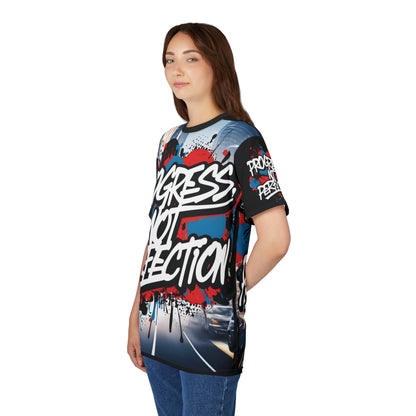 💥 Progress Not Perfection  💥  Stylish   Print  💥  Unisex Graphic Tee 💥  Bold Street Art Design 💥   Motivational Style  💥  Sizes  US  S-3XL  💥