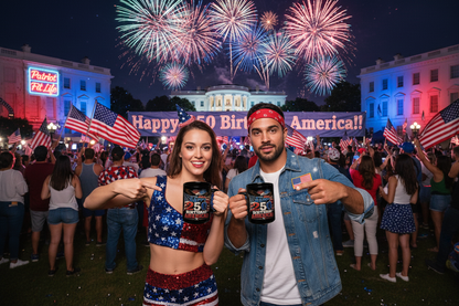 Happy 250th Birthday America Mug | 1776-2026 Patriotic Eagle Flag & Fireworks Black Coffee Cup