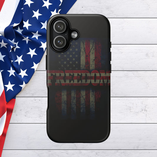 Sleek - Patriotic - 17 Series - Phone Cases - Freedom Design Cover for iPhone - American Flag Accessory - Red White & Blue - Bold Tough Cases - Gift for Veterans - Holiday Gift -