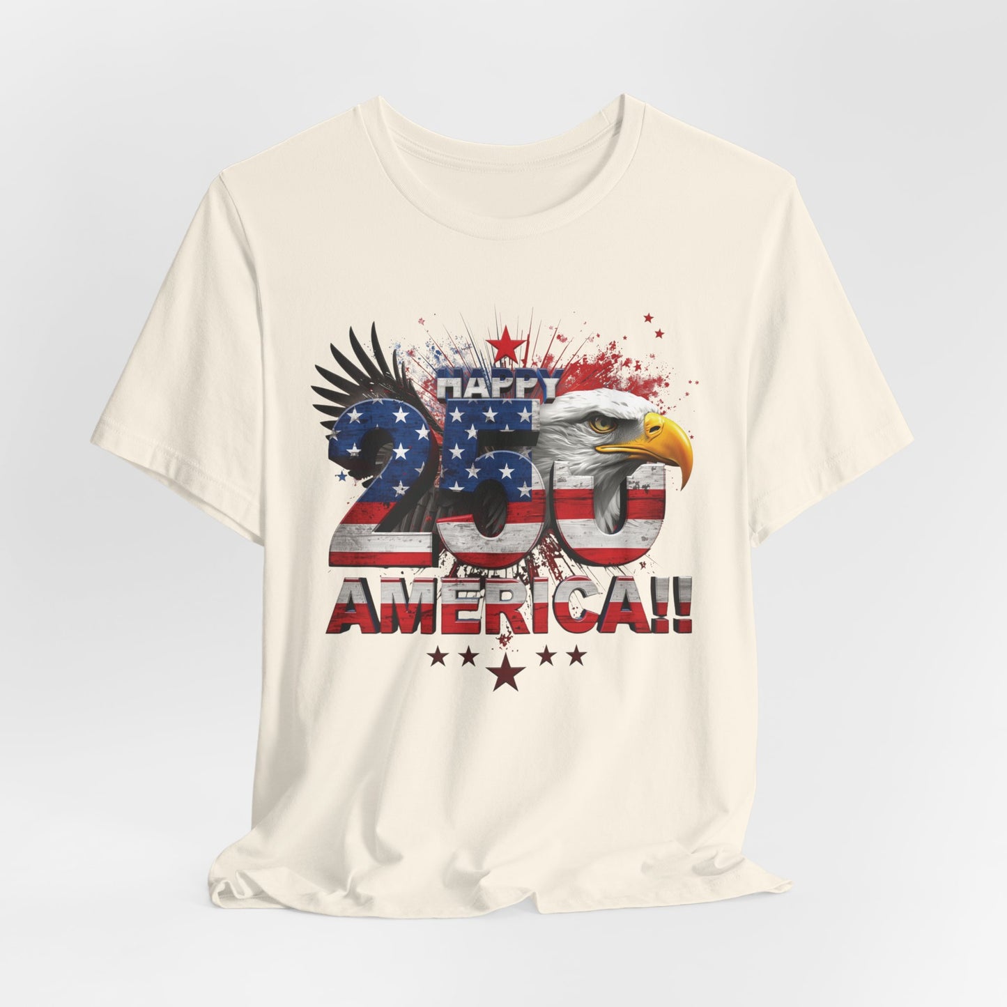 America 250th Anniversary Eagle T-Shirt | Distressed Flag Patriotic Tee