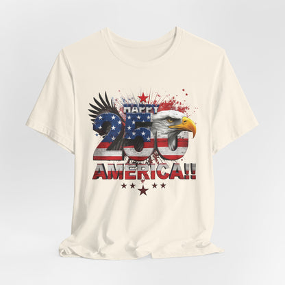 America 250th Anniversary Eagle T-Shirt | Distressed Flag Patriotic Tee