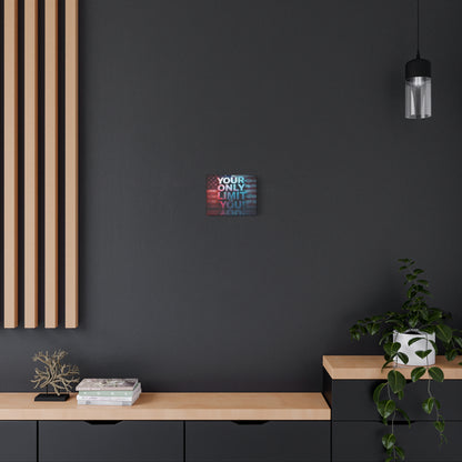 Motivational Wall Art Canvas, Your Only Limit Is You! Inspirational Decor for Home Office, Inspirational Gift, American Flag, Limitless Living, Personal [...]
